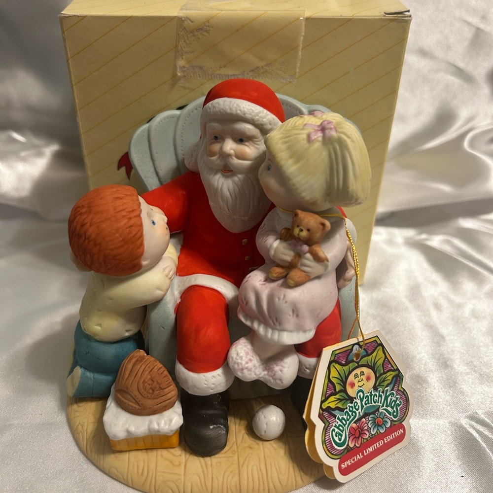 1984 Cabbage Patch Kids Christmas Wishes Porcelain Figurine